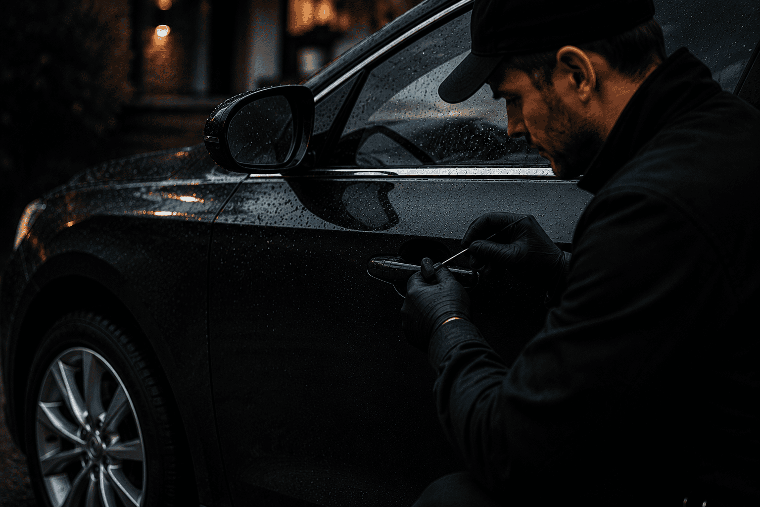 Emergency car lockout assistance from a professional locksmith
