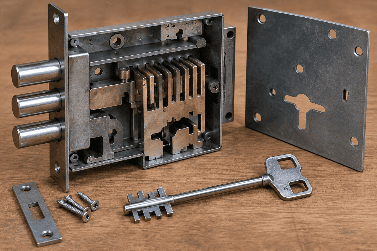 Mortice lock turns but won't open – internal lock mechanism and key